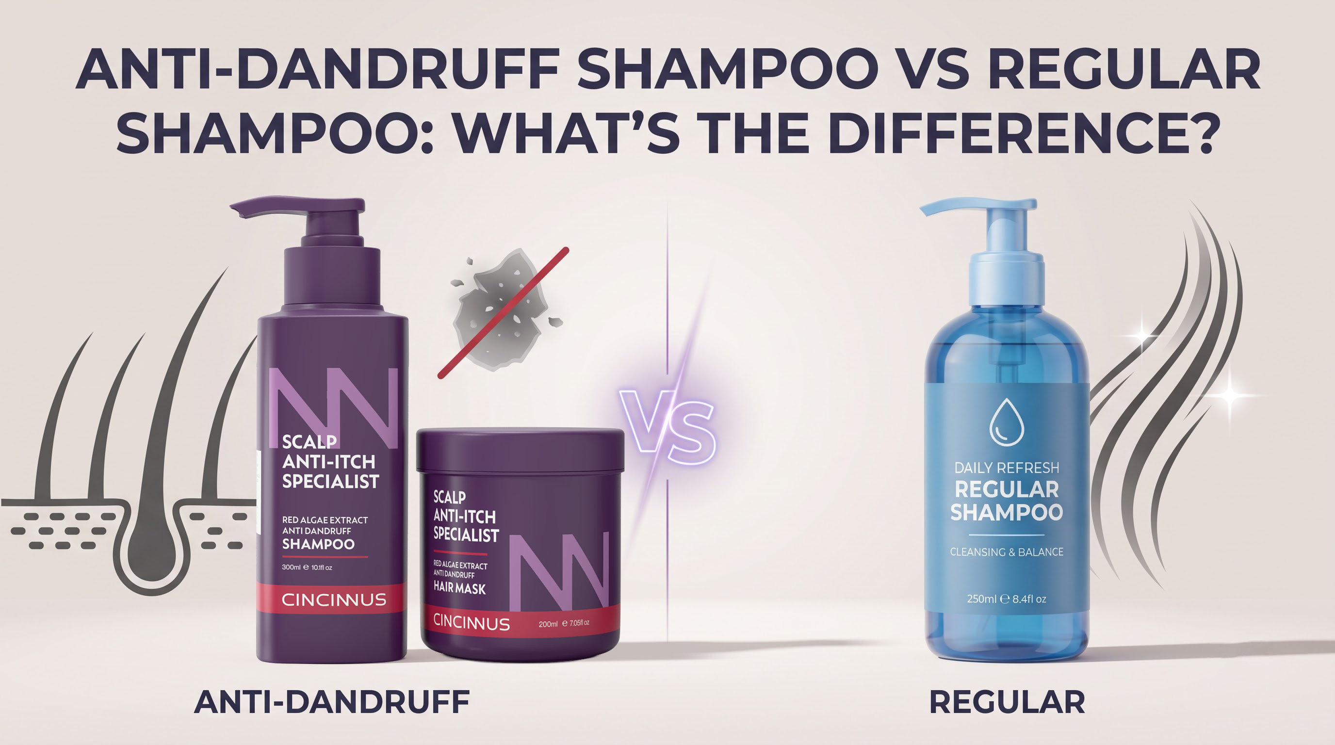 Anti Dandruff Shampoo vs Regular Shampoo: What's the Difference?