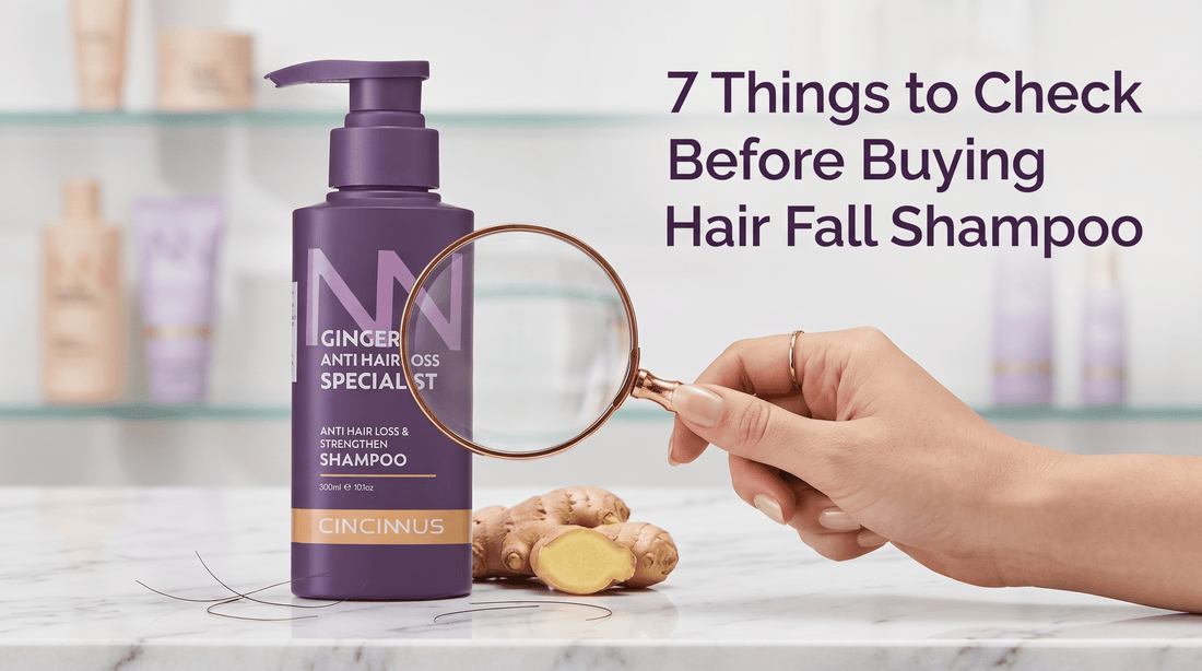 7 Things to Check Before Buying Hair Fall Shampoo - CINCINNUS