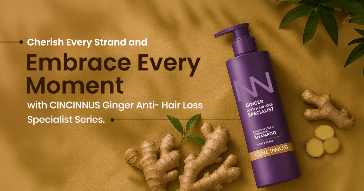 Ginger Shampoo for Hair Loss Control & Strong Roots - CINCINNUS