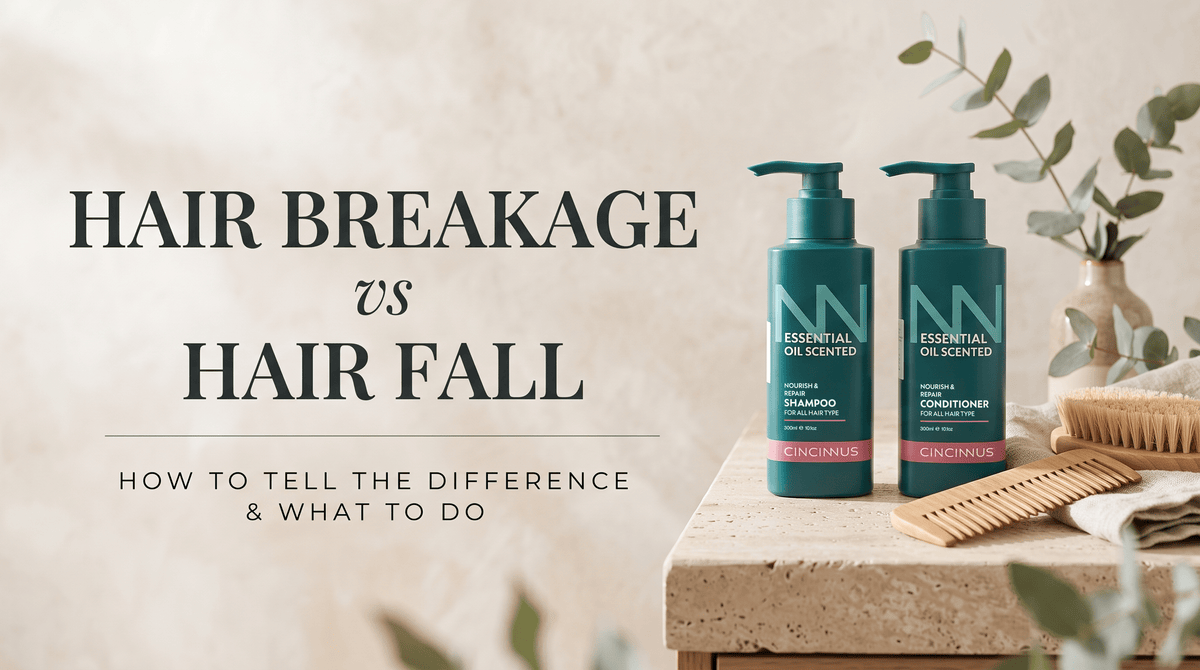 Hair Breakage vs Hair Fall: How to Tell the Difference and What to Do - CINCINNUS