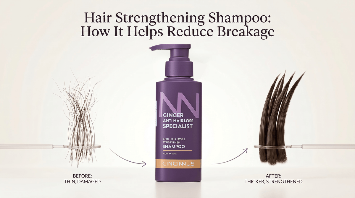 Hair Strengthening Shampoo: How It Helps Reduce Breakage - CINCINNUS