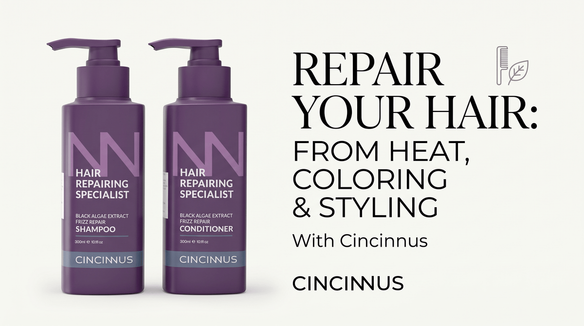 How to Repair Damaged Hair from Heat, Coloring & Styling - CINCINNUS