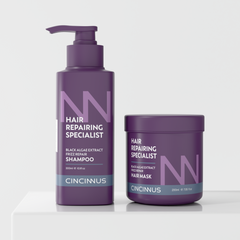 Frizz Repair Shampoo & Hair Mask Combo #300ml+200ml