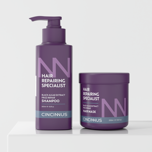 Frizz Repair Shampoo & Hair Mask Combo #300ml+200ml