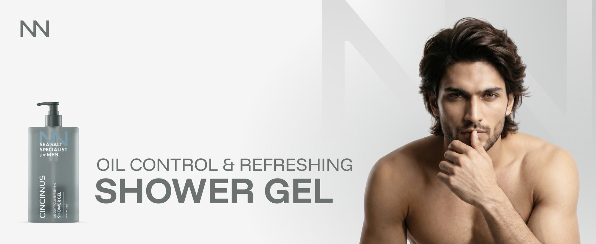 Oil Control Refreshing Shower Gel | Deep Cleansing Body Wash | Controls Excess Oil & Refreshes Skin | Ideal for Oily Skin, For Men