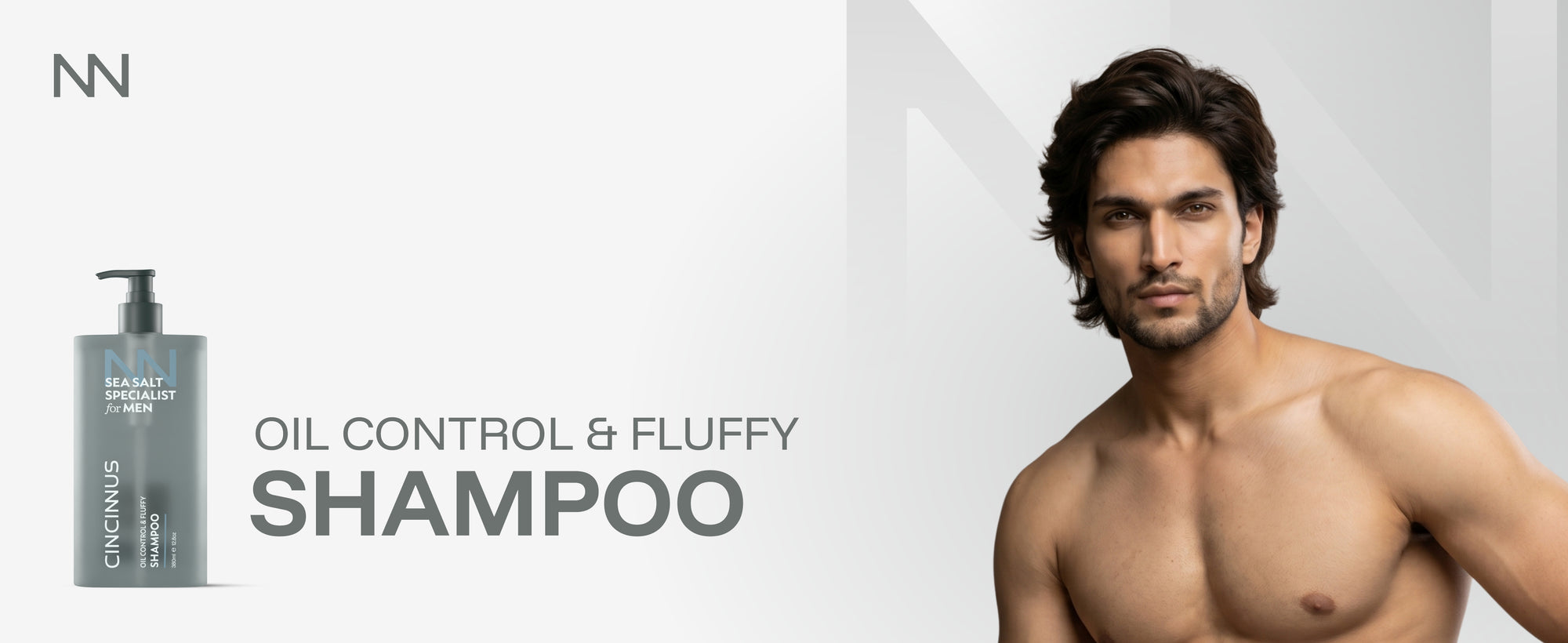 Oil Control Fluffy Shampoo | Controls Excess Oil & Adds Volume | Refreshing Shampoo for Oily Scalp & Greasy Hair, For Men