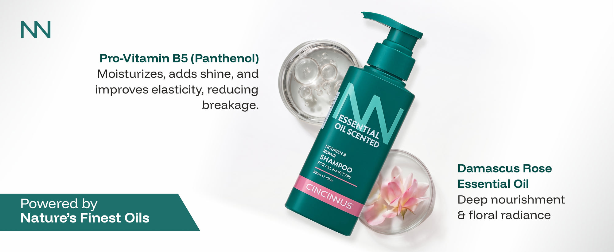 Nourish & Repair Shampoo | Strengthens & Repairs Hair | Daily Use Gentle Shampoo for All Hair Types.