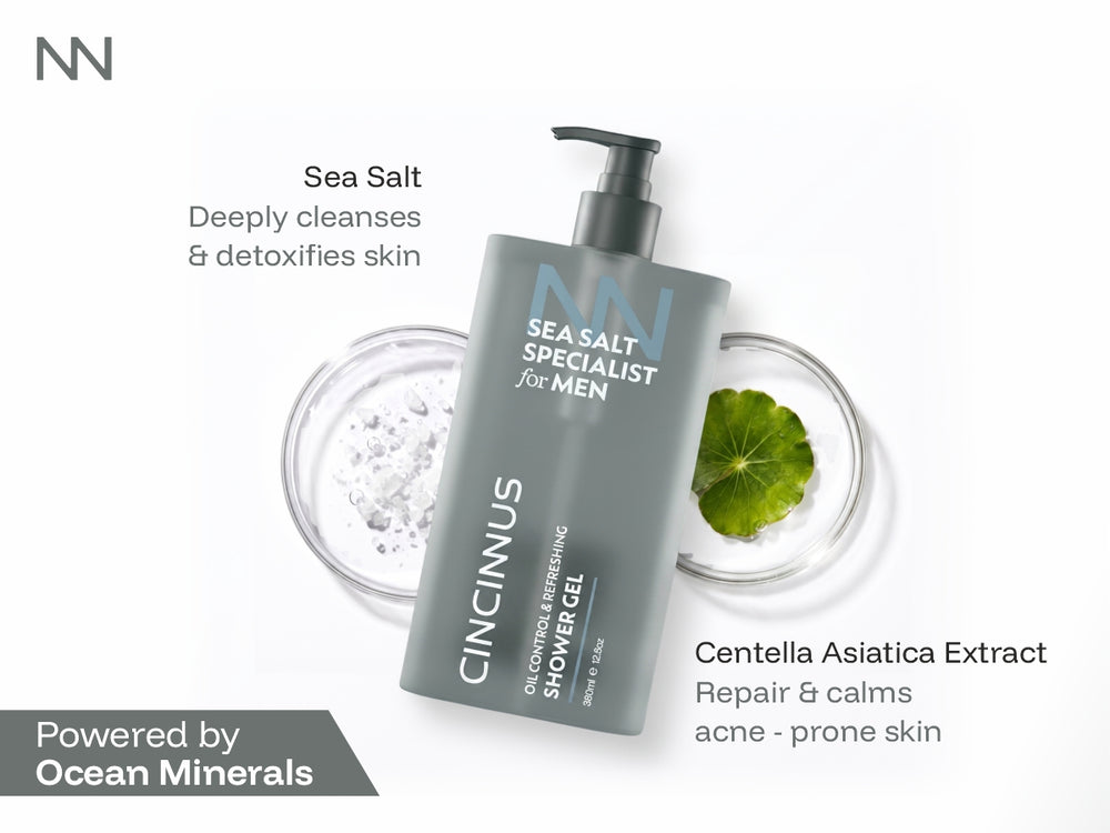 Oil Control Refreshing Shower Gel | Deep Cleansing Body Wash | Controls Excess Oil & Refreshes Skin | Ideal for Oily Skin, For Men