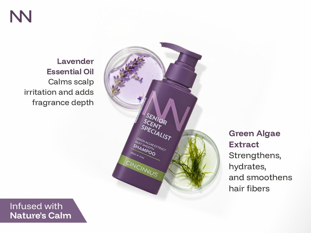 Silky Smooth Shampoo | Green Algae Extract | Soft, Shiny & Smooth Hair | Nourishing Shampoo for Dull & Rough Hair