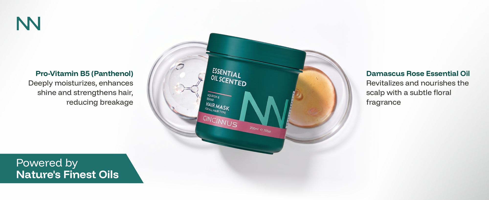 Nourish & Repair Hair Mask | Deep Conditioning & Damage Repair | Intensive Hair Care Mask for All Hair Types