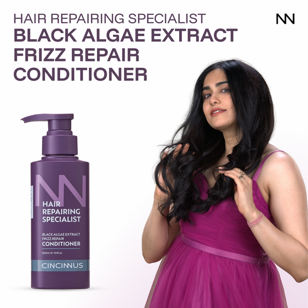 Frizz Repair Conditioner | Black Algae Extract | Smoothens & Controls Frizz | Nourishing Conditioner for Dry & Frizzy Hair