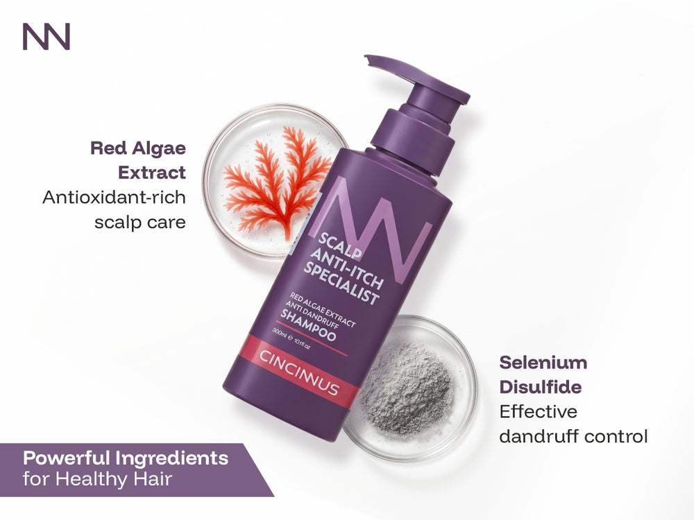 Anti-Dandruff Shampoo | Red Algae Extract | Controls Dandruff, Itchy & Flaky Scalp | Gentle Daily Use Shampoo for All Hair Types
