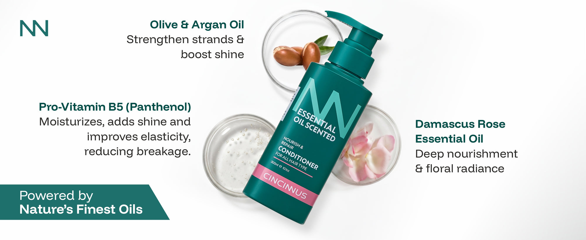 Nourish & Repair Conditioner | Strengthens & Softens Hair | Gentle Daily Conditioner for All Hair Types