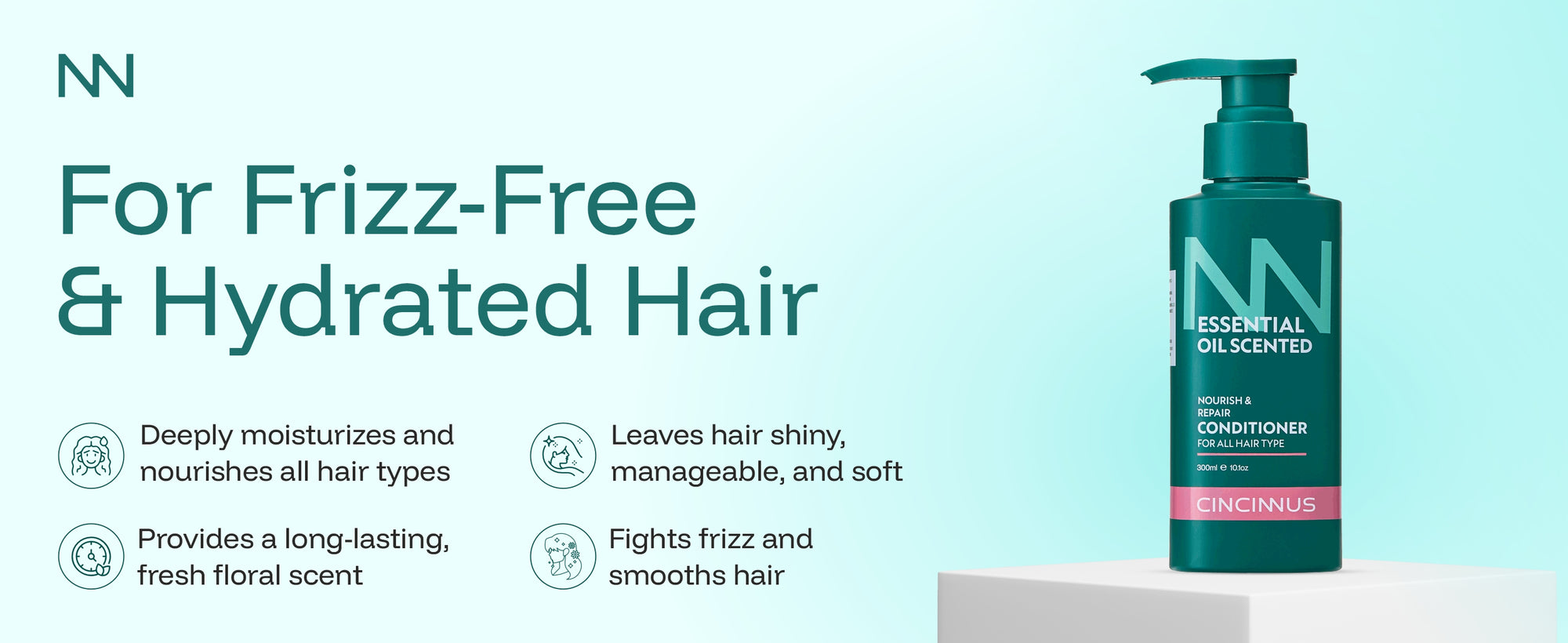 Nourish & Repair Conditioner | Strengthens & Softens Hair | Gentle Daily Conditioner for All Hair Types