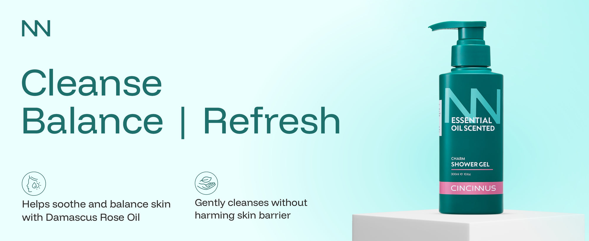 Essential Oil Charm Shower Gel | Gentle Cleansing & Long-Lasting Fragrance | Refreshing Body Wash for All Skin Types