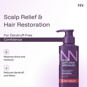 Anti-Dandruff Shampoo and Mask Combo | Red Algae Extract | Controls Dandruff, Itchy & Flaky Scalp | Gentle Daily Use Shampoo for All Hair Types