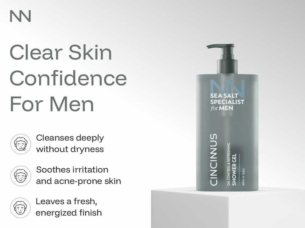 Oil Control Refreshing Shower Gel | Deep Cleansing Body Wash | Controls Excess Oil & Refreshes Skin | Ideal for Oily Skin, For Men