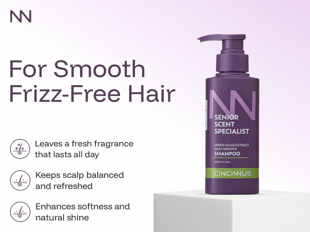 Silky Smooth Shampoo | Green Algae Extract | Soft, Shiny & Smooth Hair | Nourishing Shampoo for Dull & Rough Hair