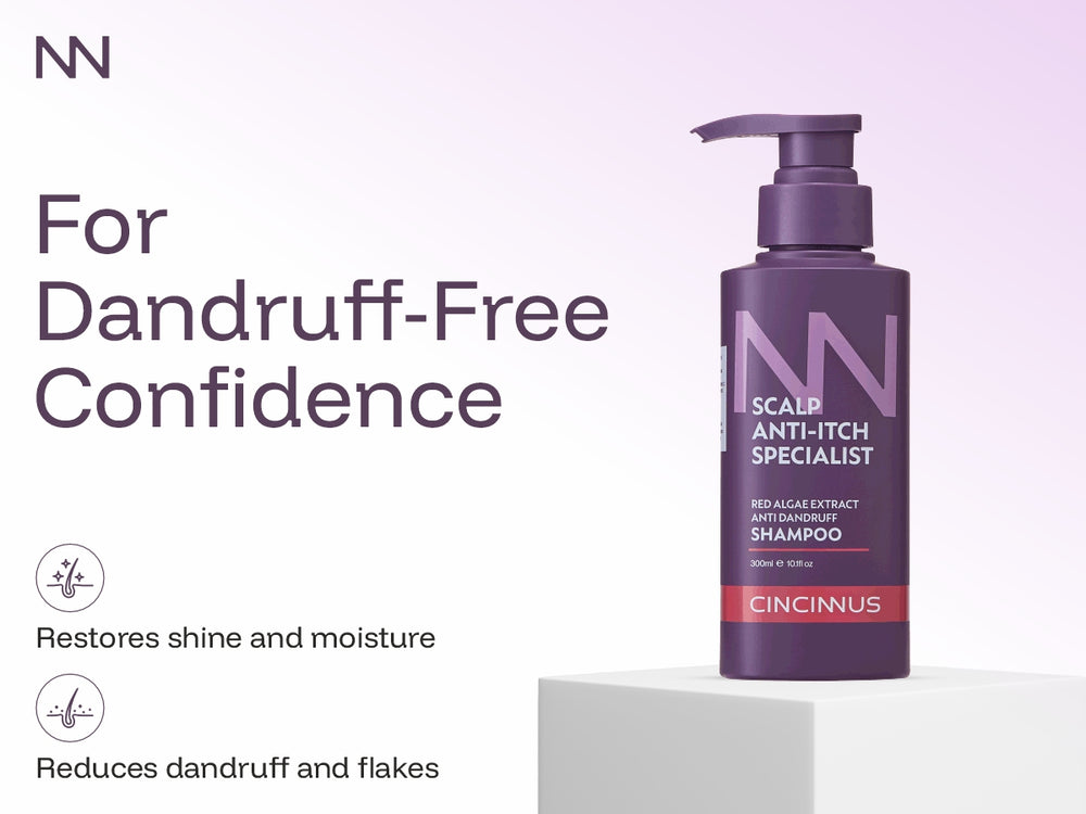 Anti-Dandruff Shampoo | Red Algae Extract | Controls Dandruff, Itchy & Flaky Scalp | Gentle Daily Use Shampoo for All Hair Types