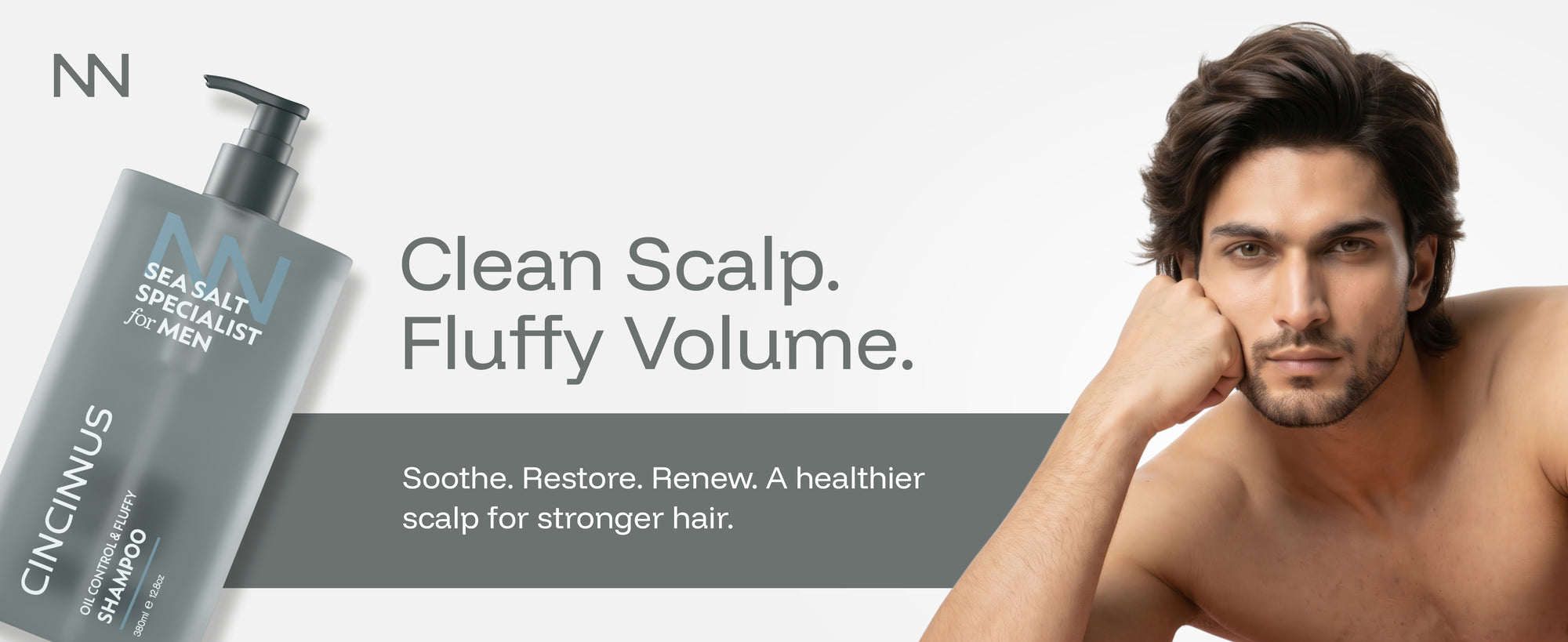 Oil Control Fluffy Shampoo | Controls Excess Oil & Adds Volume | Refreshing Shampoo for Oily Scalp & Greasy Hair, For Men