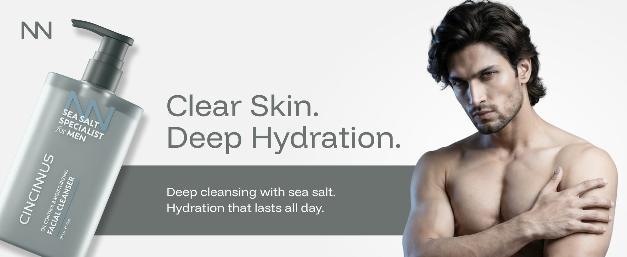 Oil Control Facial Cleanser | Deep Cleansing Face Wash with Moisturizing Care | Controls Excess Oil | For Oily & Acne-Prone Skin, For Men