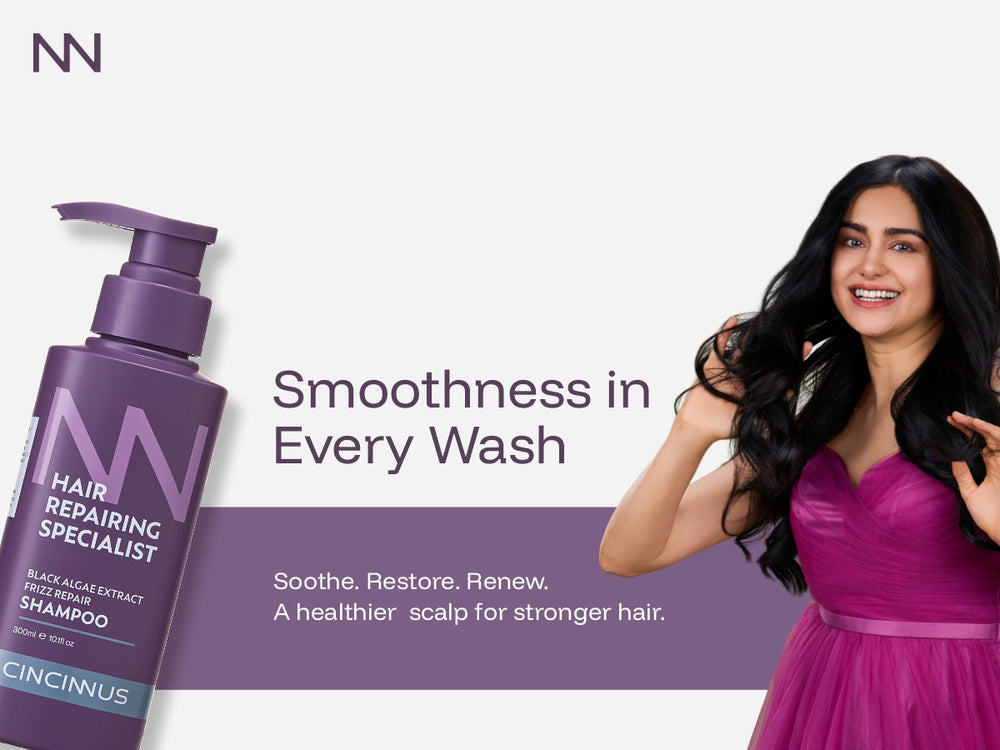 Frizz Repair Shampoo | Black Algae Extract | Smooth & Anti-Frizz Hair Care | Nourishing Shampoo for Dry & Frizzy Hair