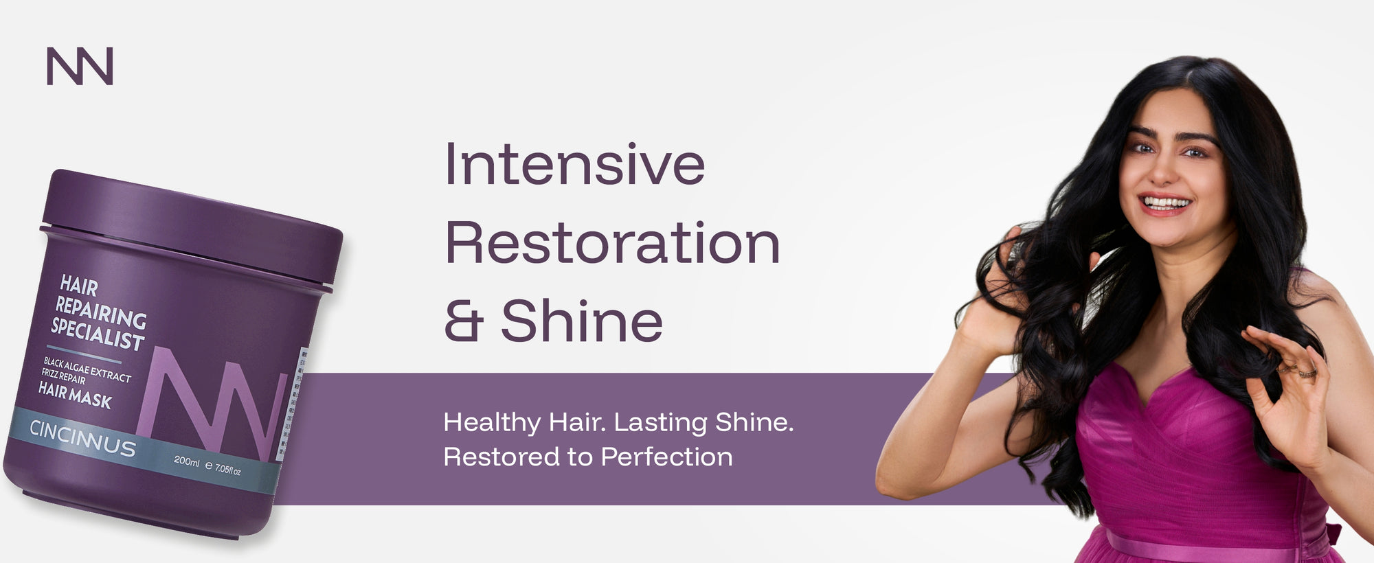 Frizz Repair Hair Mask | Black Algae Extract | Deep Conditioning & Anti-Frizz Hair Treatment | For Dry & Damaged Hair