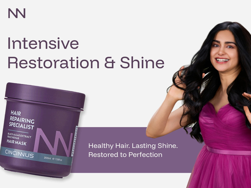 Frizz Repair Hair Mask | Black Algae Extract | Deep Conditioning & Anti-Frizz Hair Treatment | For Dry & Damaged Hair