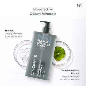 Oil Control Refreshing Shower Gel | Deep Cleansing Body Wash | Controls Excess Oil & Refreshes Skin | Ideal for Oily Skin, For Men