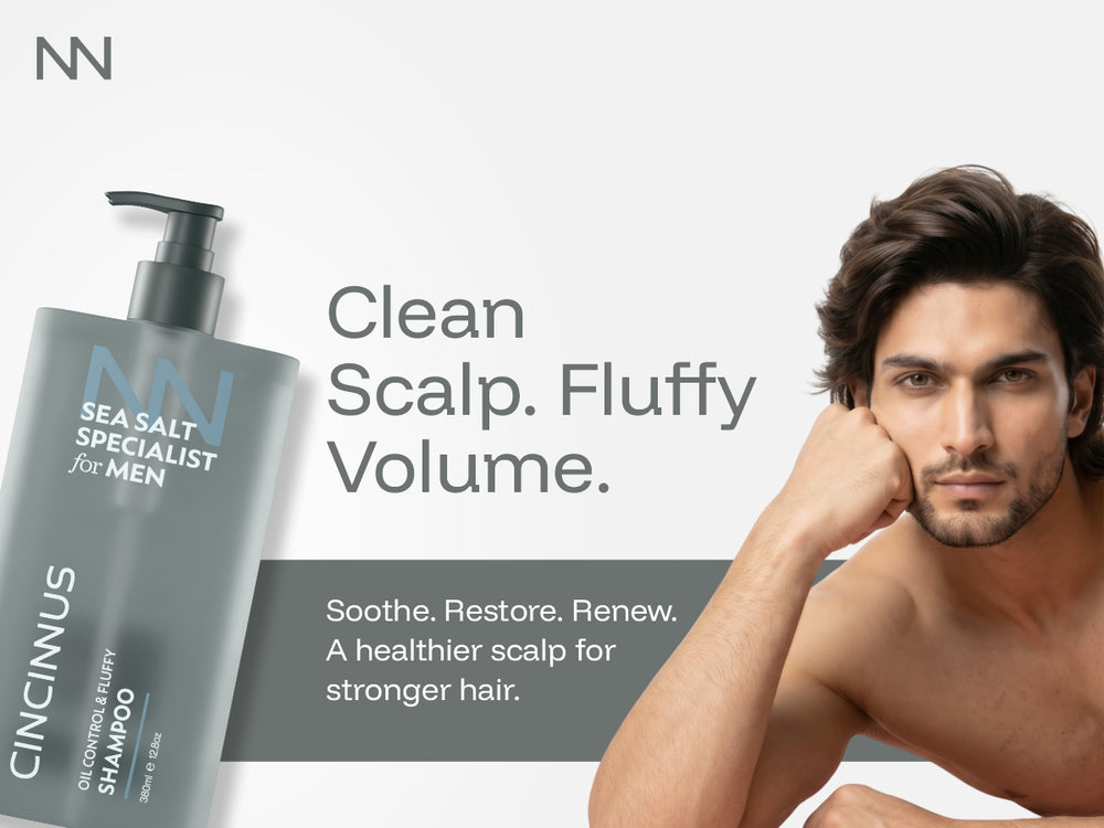 Oil Control Fluffy Shampoo | Controls Excess Oil & Adds Volume | Refreshing Shampoo for Oily Scalp & Greasy Hair, For Men