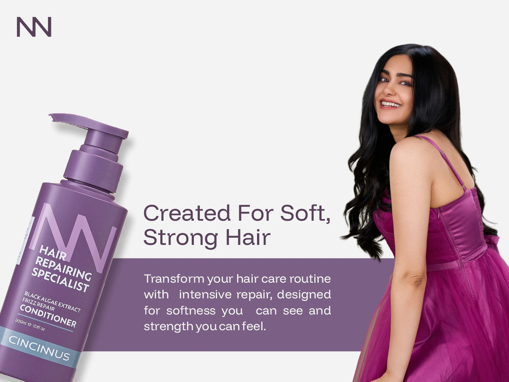 Frizz Repair Conditioner | Black Algae Extract | Smoothens & Controls Frizz | Nourishing Conditioner for Dry & Frizzy Hair
