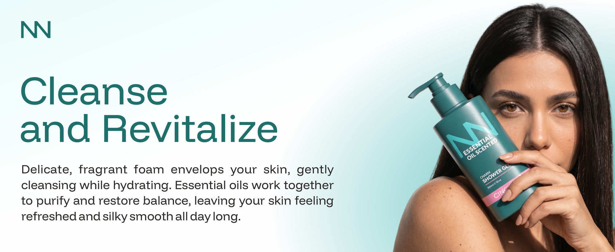 Essential Oil Charm Shower Gel | Gentle Cleansing & Long-Lasting Fragrance | Refreshing Body Wash for All Skin Types