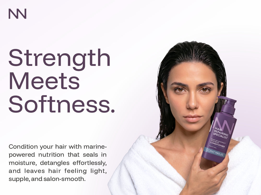 Frizz Repair Conditioner | Black Algae Extract | Smoothens & Controls Frizz | Nourishing Conditioner for Dry & Frizzy Hair