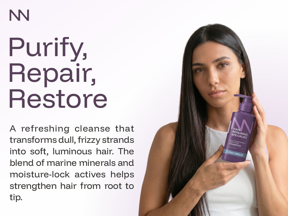 Frizz Repair Shampoo | Black Algae Extract | Smooth & Anti-Frizz Hair Care | Nourishing Shampoo for Dry & Frizzy Hair