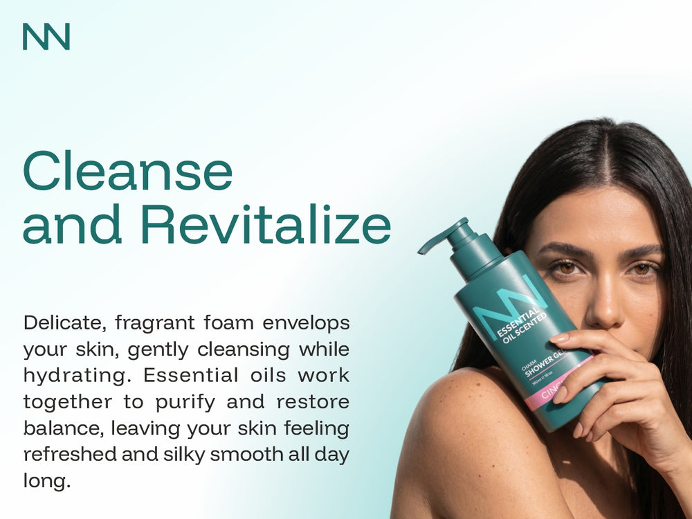 Essential Oil Charm Shower Gel | Gentle Cleansing & Long-Lasting Fragrance | Refreshing Body Wash for All Skin Types