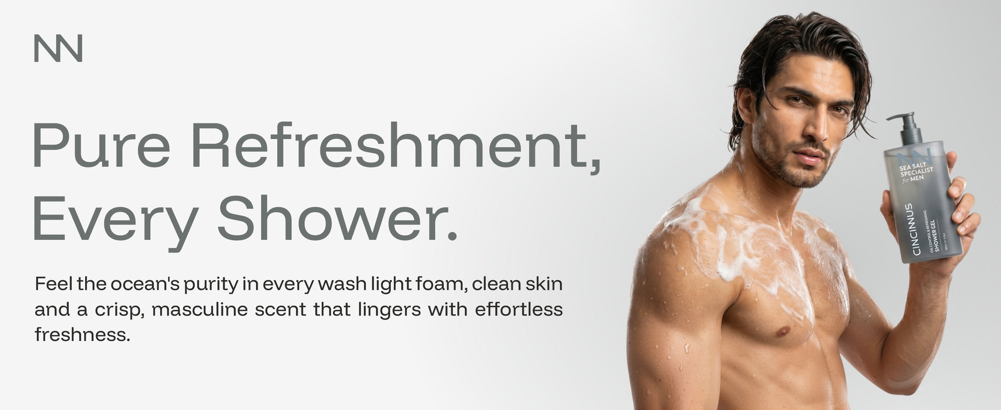 Oil Control Refreshing Shower Gel | Deep Cleansing Body Wash | Controls Excess Oil & Refreshes Skin | Ideal for Oily Skin, For Men