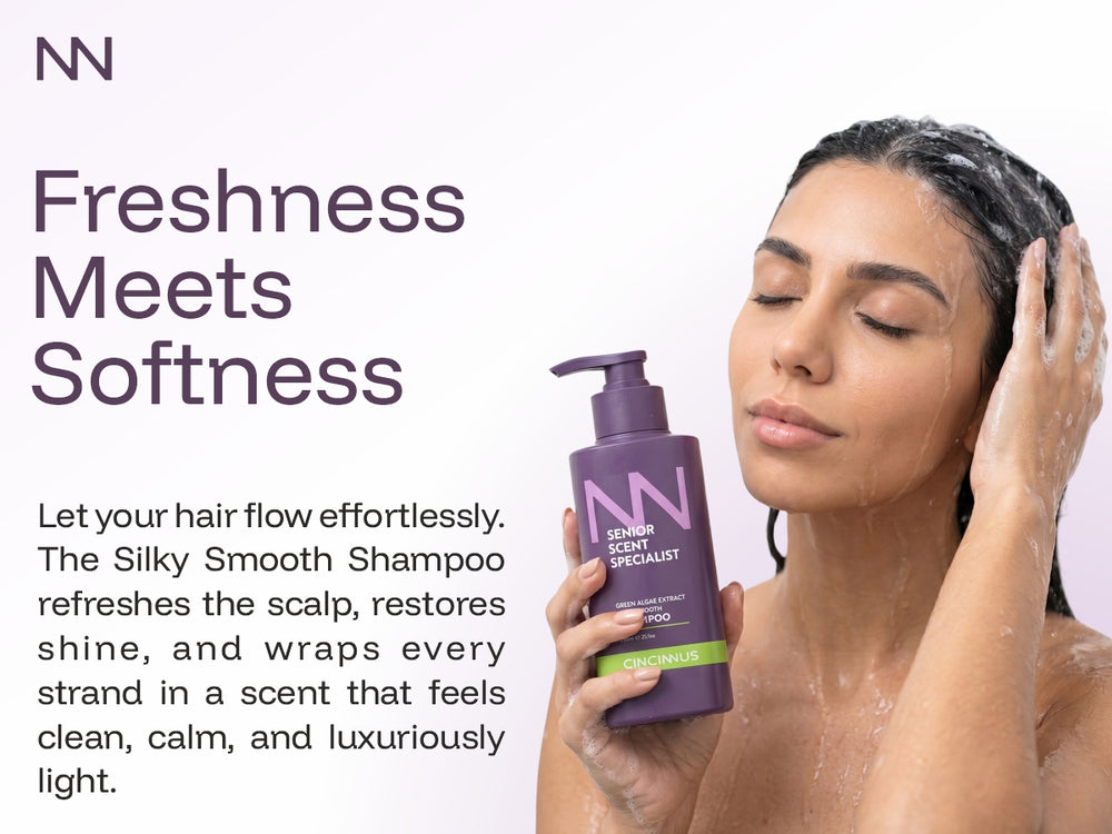 Silky Smooth Shampoo | Green Algae Extract | Soft, Shiny & Smooth Hair | Nourishing Shampoo for Dull & Rough Hair