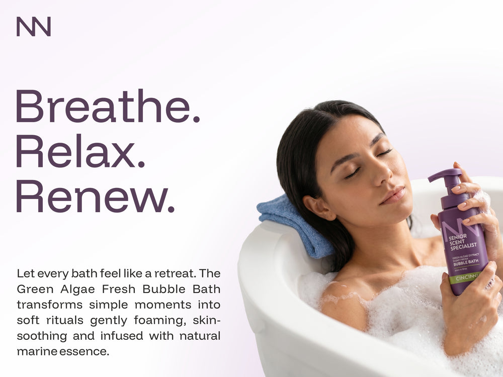Scent Fresh Bubble Bath | Green Algae Extract | Refreshing & Moisturizing Bath Gel | Gentle Cleanse for All Skin Types