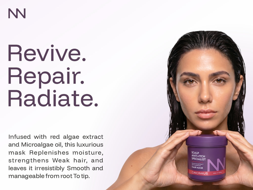 Anti-Itch Anti-Dandruff Hair Mask | Red Algae Extract | Soothes Itchy Scalp & Controls Dandruff | Intensive Scalp Care Treatment