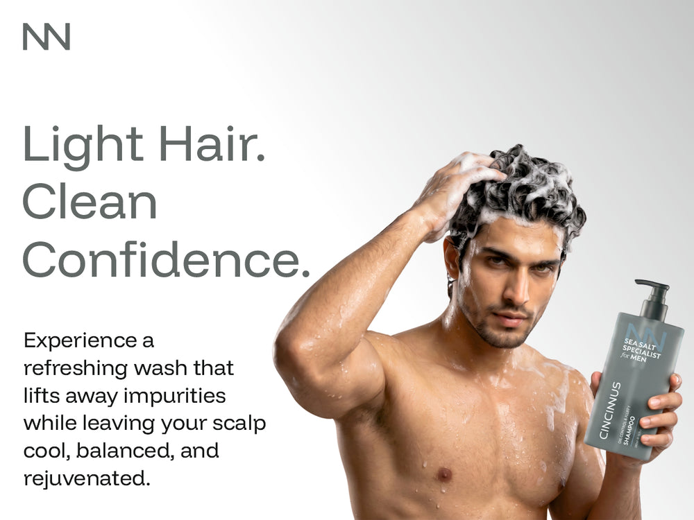 Oil Control Fluffy Shampoo | Controls Excess Oil & Adds Volume | Refreshing Shampoo for Oily Scalp & Greasy Hair, For Men