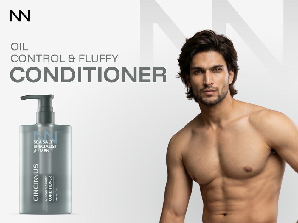 Sea Salt Oil Control & Fluffy Conditioner | For Men | Lightweight Conditioner for Oily Scalp & Flat Hair