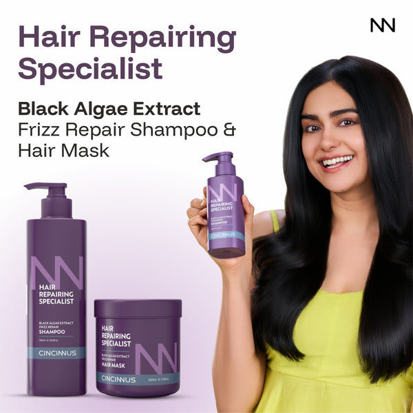 Frizz Repair Shampoo & Hair Mask Combo #750ml+500ml