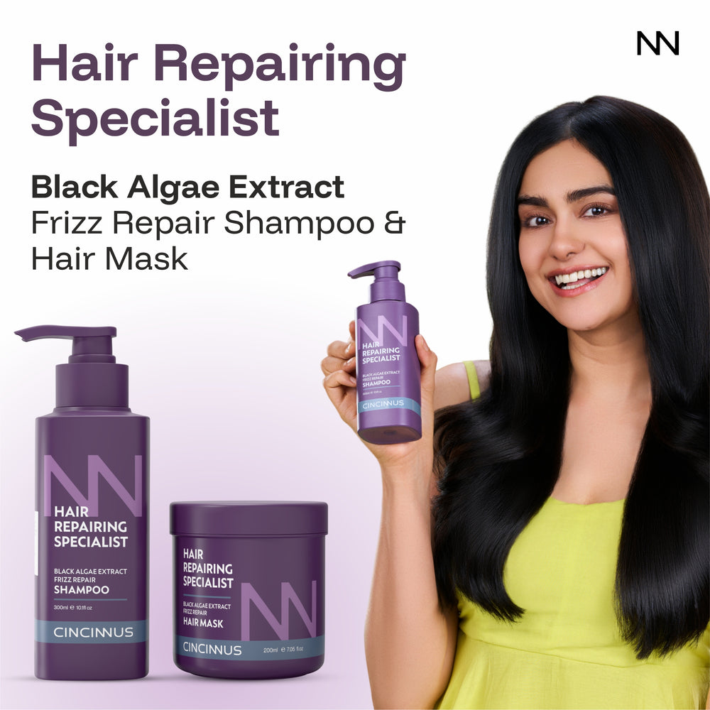 Frizz Repair Shampoo & Hair Mask Combo #300ml+200ml