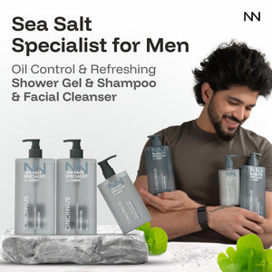 Sea Salt Specialist Men's Grooming Kit | Complete Grooming Essentials | Oil Control & Freshness | For Everyday Men's Care