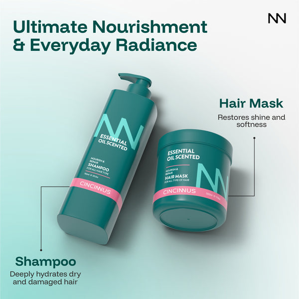 Nourish & Repair Shampoo + Hair Mask Combo #750ml+500ml