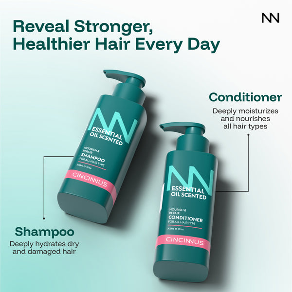 Nourish & Repair Shampoo + Conditioner Combo #300ml+300ml