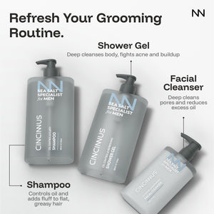 Sea Salt Specialist Men's Grooming Kit | Complete Grooming Essentials | Oil Control & Freshness | For Everyday Men's Care