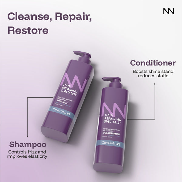 Frizz Repair Shampoo & Conditioner Combo #500ml+500ml