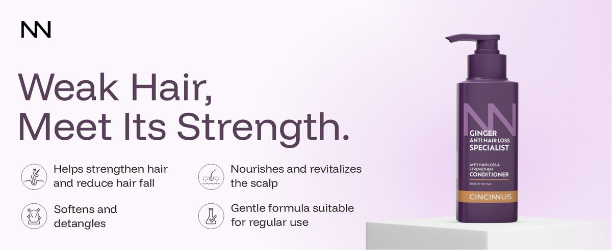 Ginger Anti Hair Loss & Strengthen Conditioner | Camellia Extract | Strengthening Conditioner for Weak, Thinning Hair