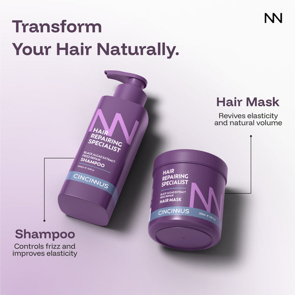 Frizz Repair Shampoo & Hair Mask Combo #300ml+200ml